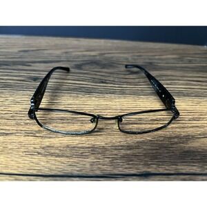 VERSACE Eyeglass Frames MOD 1139 1009 50-16-135 Black Half Rim Italy‎ Designer
